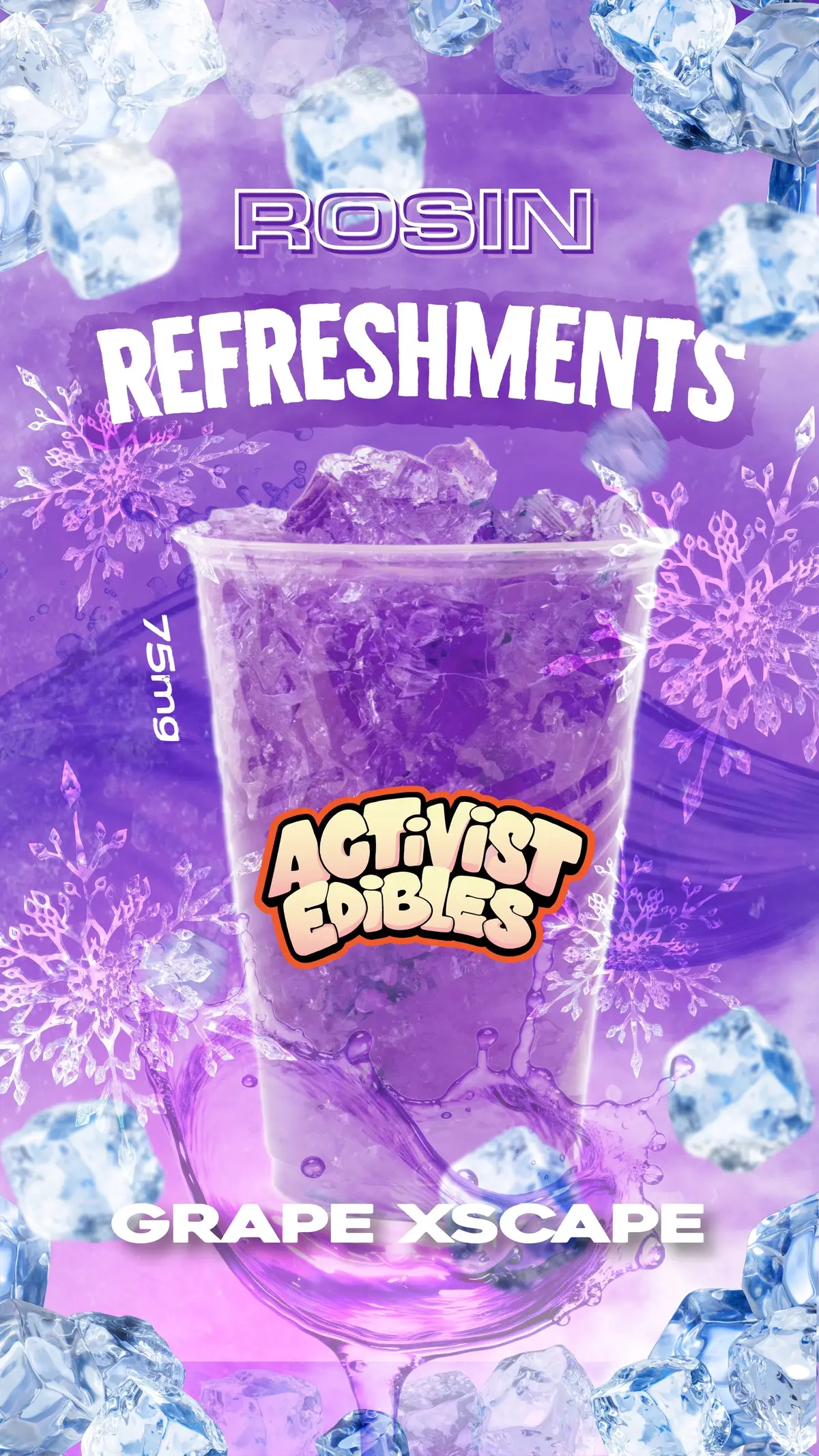 Grape Xscape | Rosin Refreshments | 75mg